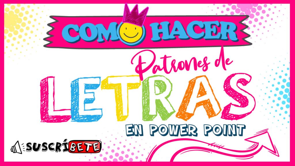 Como hacer patrones de letras