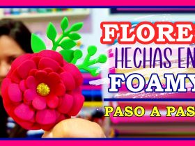 Flores en Foamy Paso a Paso