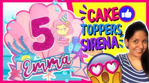 Cake topper de sirena