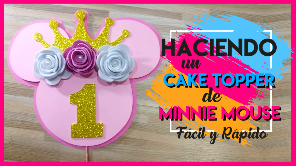 Cake topper de Minnie Mouse