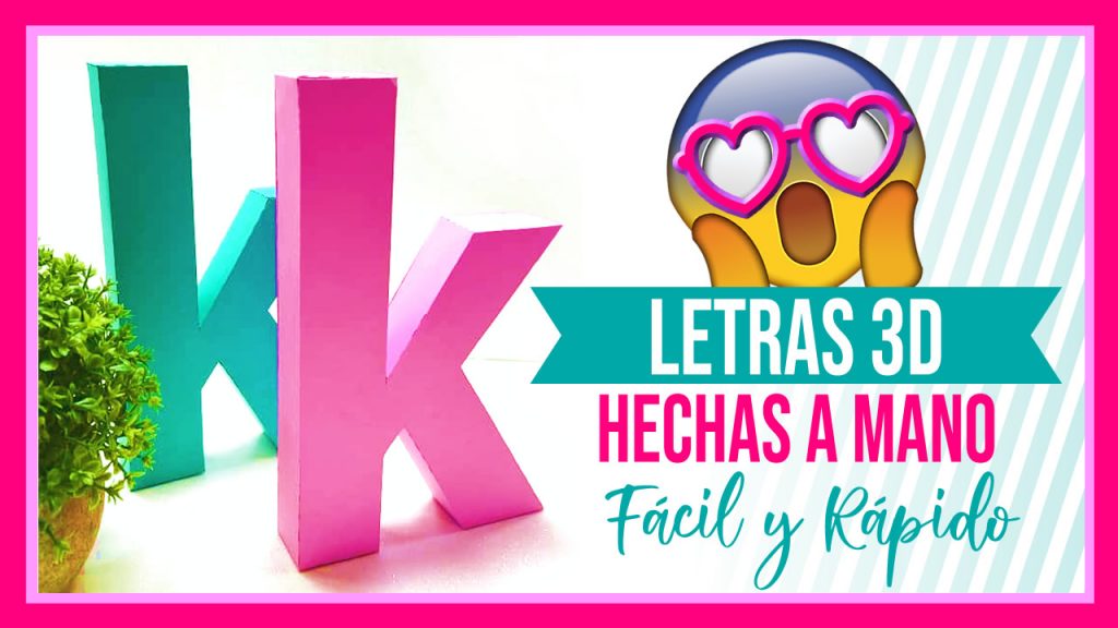 Letras 3D, papercraft, silhouettecameo