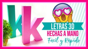 Letras 3D, papercraft, silhouettecameo